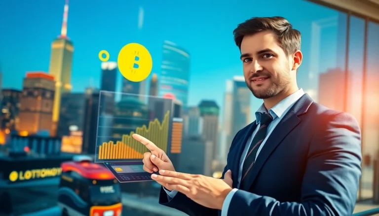 Acheter Bitcoin facilement avec une interface numérique engageante montrant les tendances du marché.