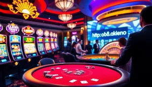 Experience exciting gameplay at https://ok88.tech/ with vibrant slot machines and elegant poker tables.