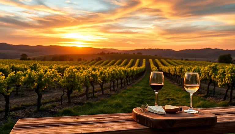 Experience the scenic beauty of clarksburg wineries with a sunset vineyard picnic.