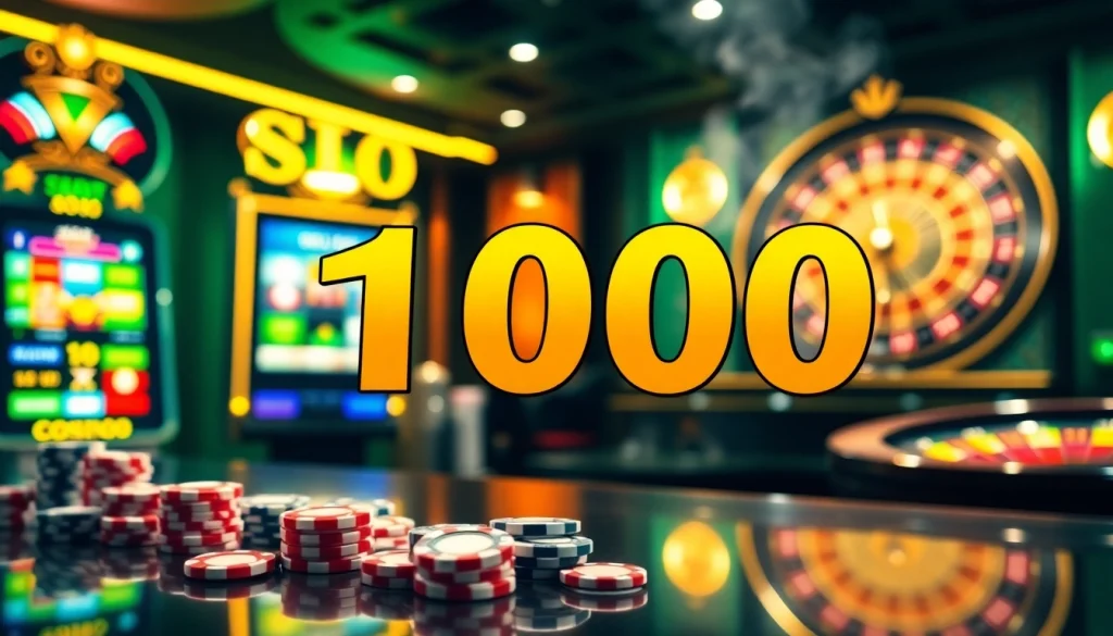 Rasakan sensasi slot deposit 1000 Rupiah dengan visual kasino yang hidup menampilkan elemen permainan yang menarik.