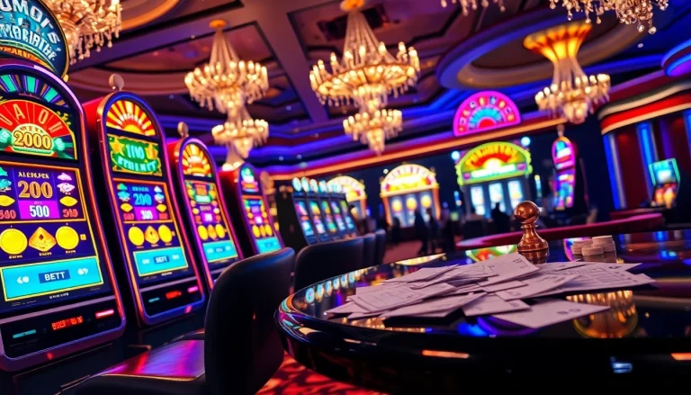 Rasakan sensasi kegembiraan di mesin slot taruhan 200 dalam suasana kasino yang hidup.