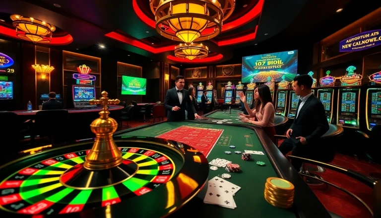 Join the excitement at thabet77.org with vibrant casino games featuring roulette, poker tables, and slot machines.