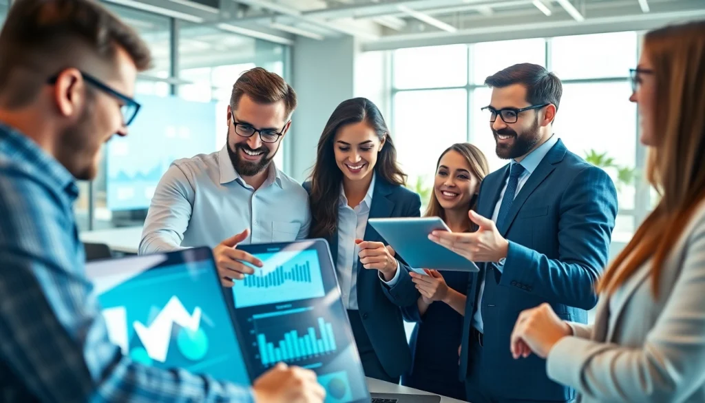 Team workspace analyzing digital marketing strategies at https://www.pnmmedia.com with data-driven insights.