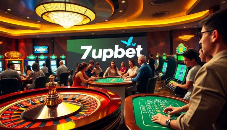 Experience the thrill of online gambling with 7upbet at a vibrant casino night.