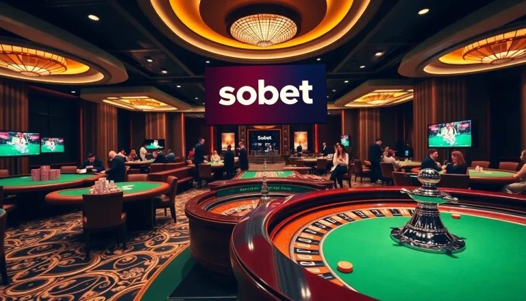 Link alternatif sbobet engaged in online sports betting within a luxurious casino atmosphere.