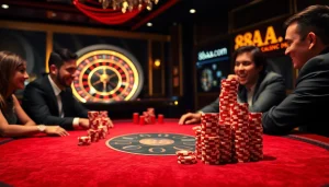 Experience high-stakes poker at 88aa.com, with luxurious chips and a glamorous casino atmosphere.