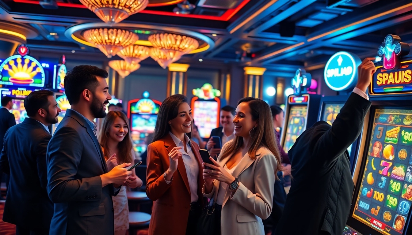 Rasakan sensasi bermain slot pulsa bersama para pemain gembira di mesin slot yang ceria.