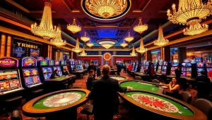 Players enjoying a thrilling game night with tr88 at a luxurious casino table.