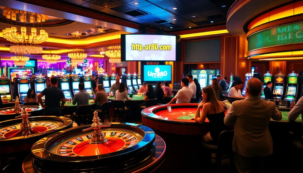 Engage in thrilling bets at https://urr88.com/ with exciting casino tables and vibrant slot machines.