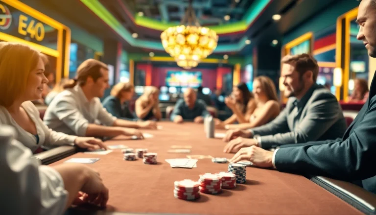 Ramtoto gaming setup with players engaged in an energetic casino atmosphere.