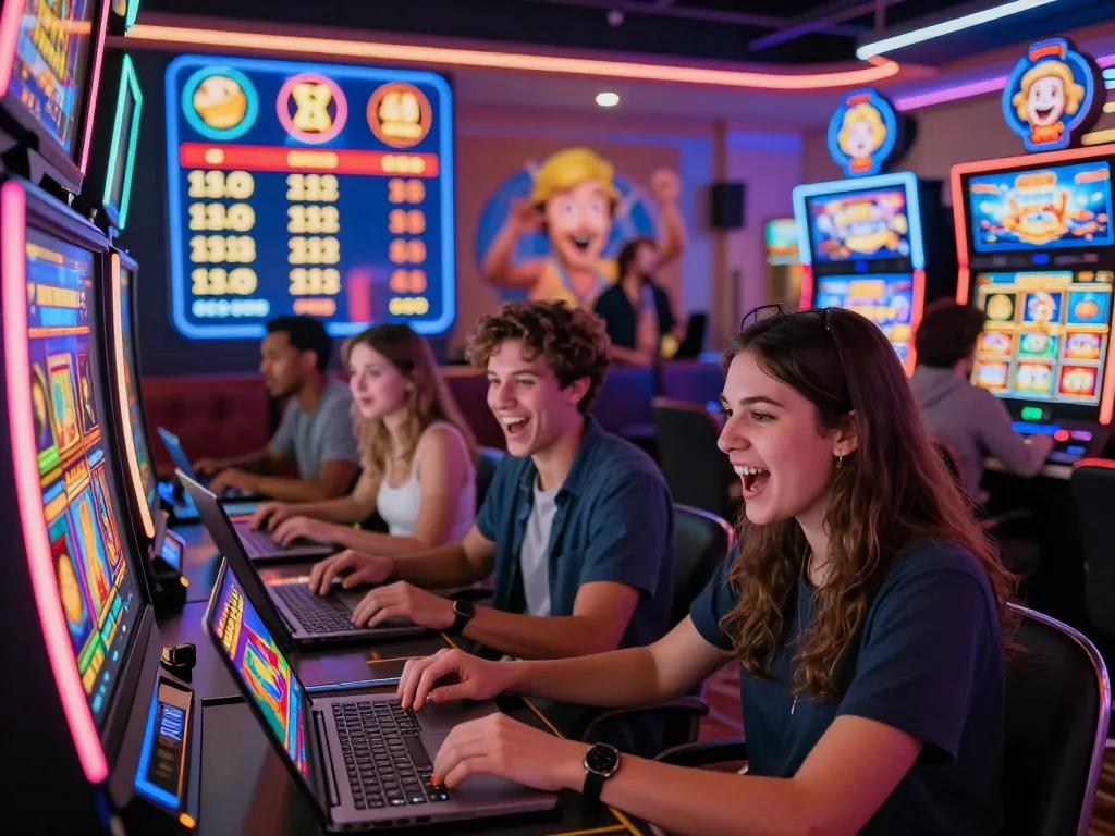 Online players enjoying link gacor on a vibrant casino site featuring engaging slot games.