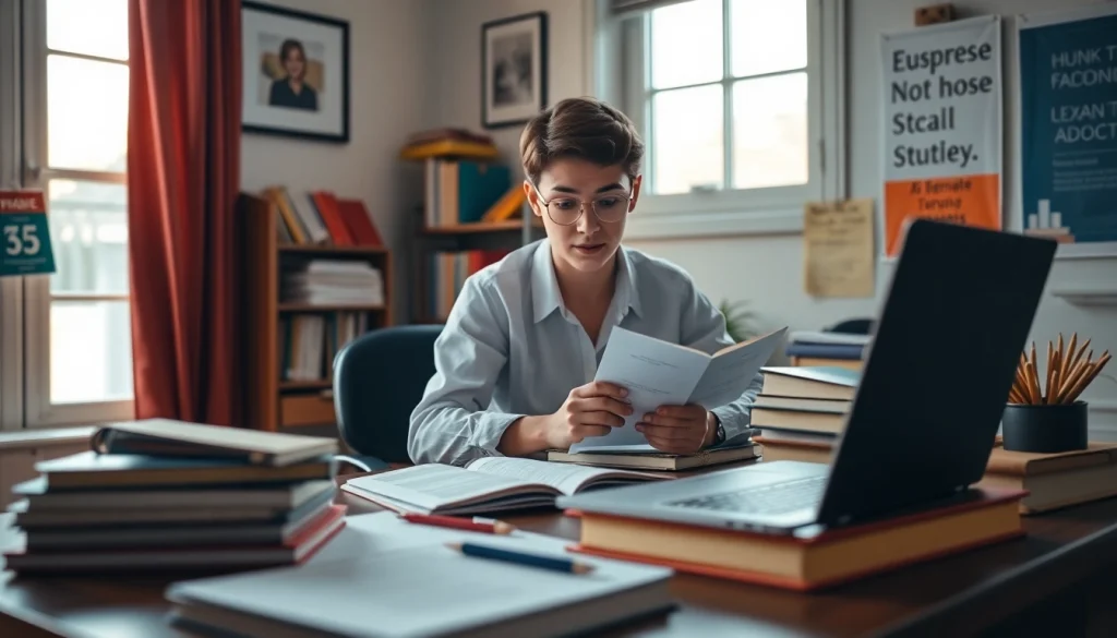 Maximize exam support effectiveness by utilizing organized study resources and a calm workspace.