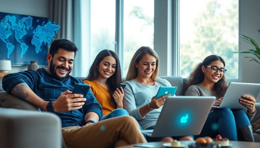 使用快连VPN的用户在现代家庭场景中多设备无缝连接，彰显安全性与便利性。