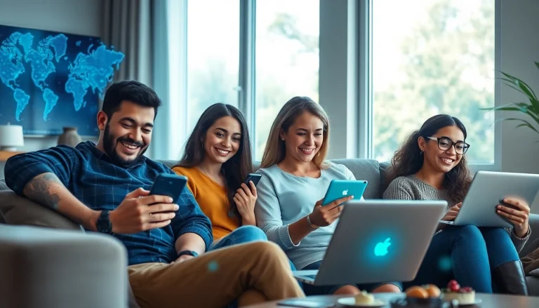 使用快连VPN的用户在现代家庭场景中多设备无缝连接，彰显安全性与便利性。