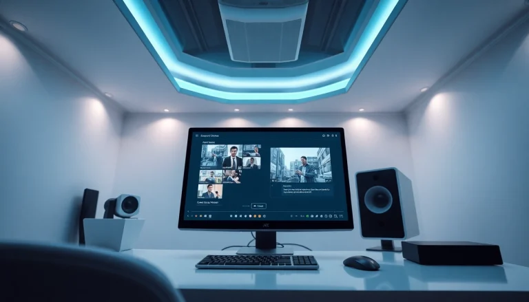 Transform video to prompt with AI technology in a modern workspace.