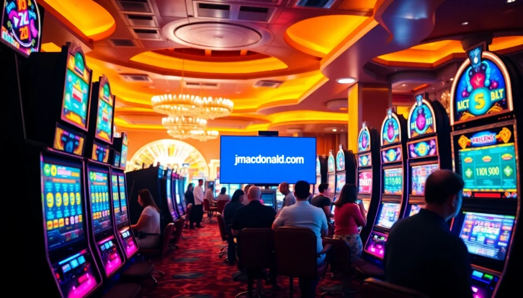 Rasakan sensasi permainan kasino di jmacdonaldphoto.com dengan mesin slot yang berwarna-warni dan chip poker.