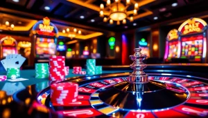 KPI4D gamblers enjoying an exciting game at a luxurious casino roulette table.