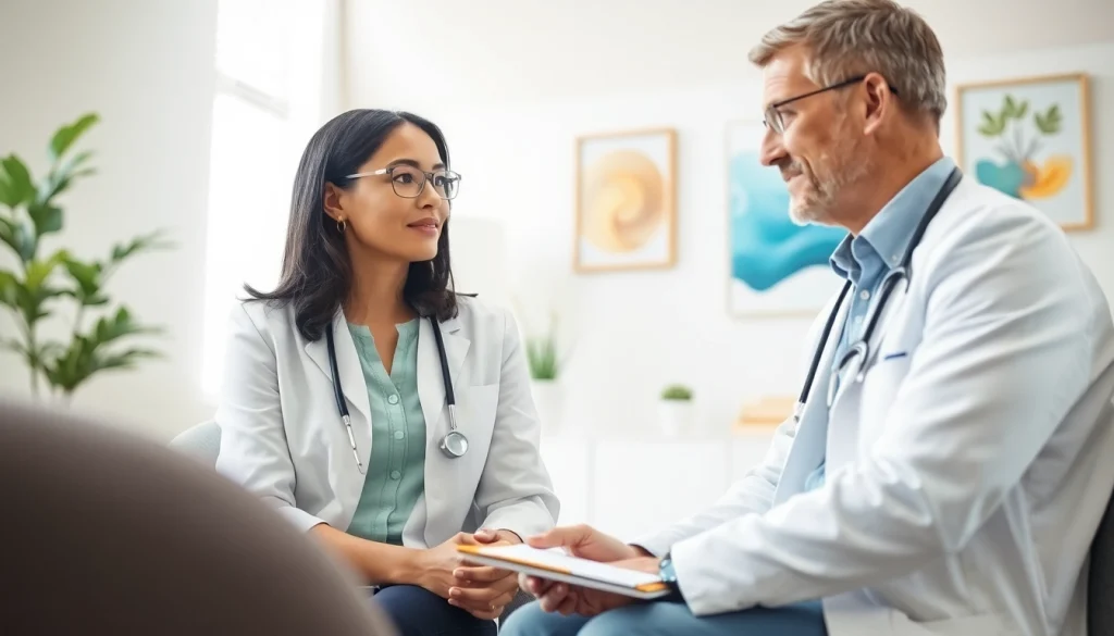 Engaging patient interaction at a German psychiatric clinic India featuring a compassionate psychiatrist.