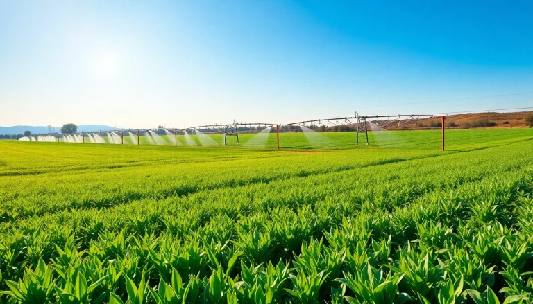 Implementing effective land irrigation techniques for healthy crops and agriculture.