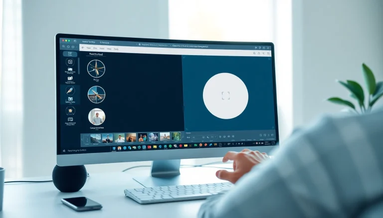 Crop image in circle using an easy online tool interface featuring vibrant colors and circular framing options.