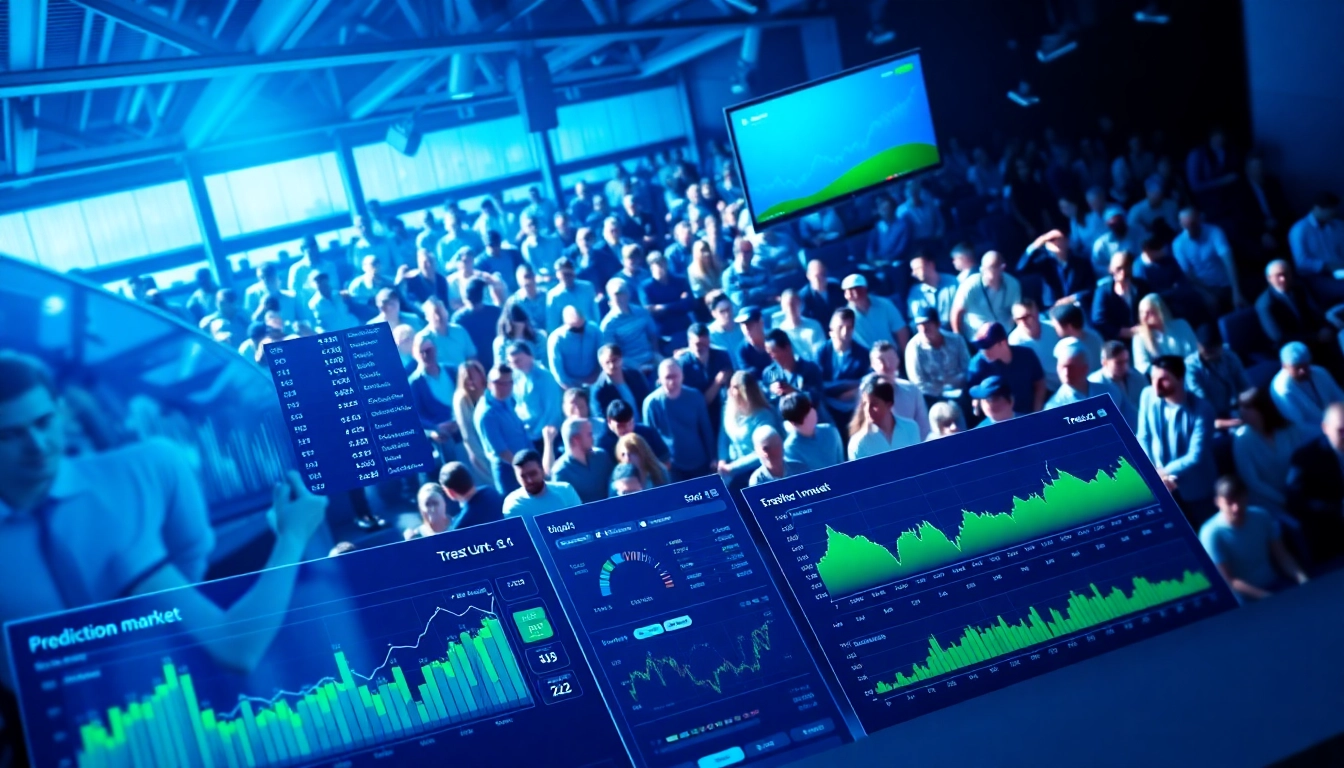 Engaging scene of a Backpack Prediction Market with users interacting and analyzing betting options.