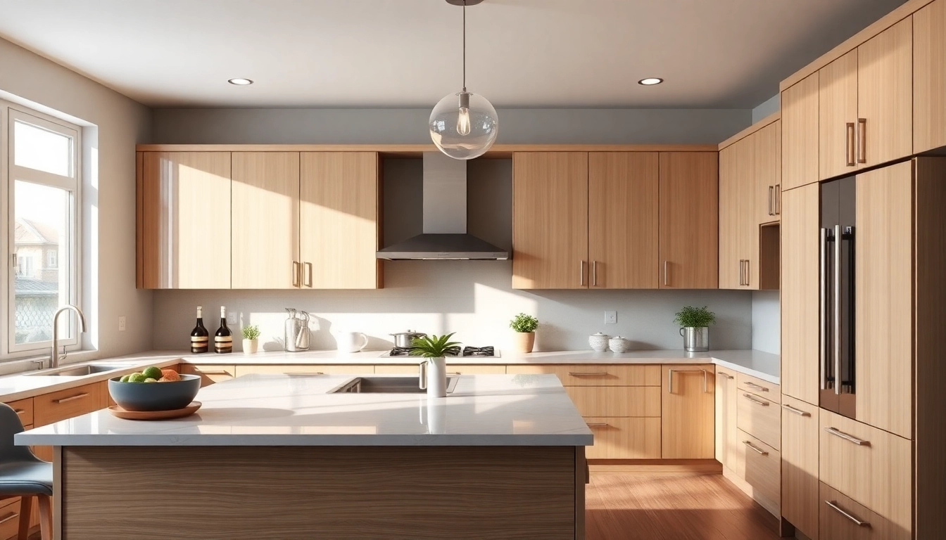 Revamped kitchen showcasing Cabinet Refacing Saint Petersburg FL with elegant cabinetry.