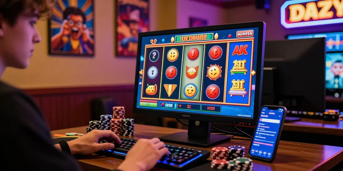 Exciting slot game experience on a desktop computer with vibrant graphics and casino ambiance.
