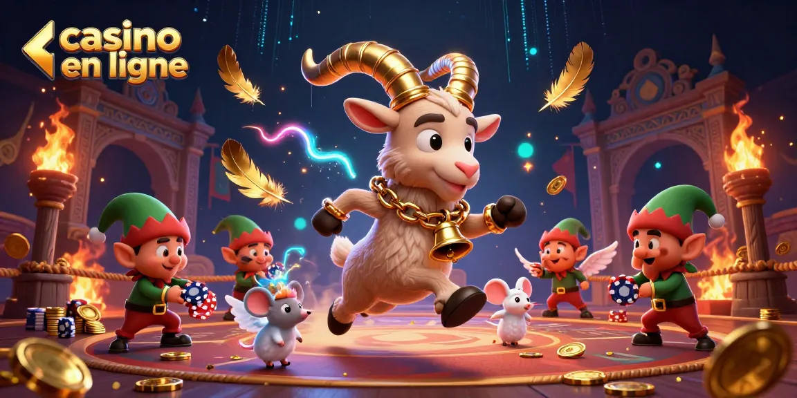 Jouer dans un casino en ligne animé avec des gremlins voleurs de jetons et un Krampus festif.