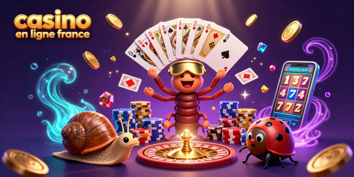 Jouer dans un casino en ligne France avec un croupier millipède, des jetons massifs et une roulette brillante