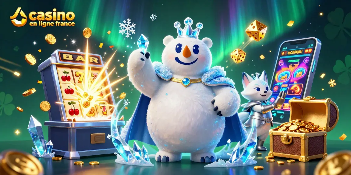Interagissez avec le roi iceberg dans un casino en ligne France rempli de jackpots.